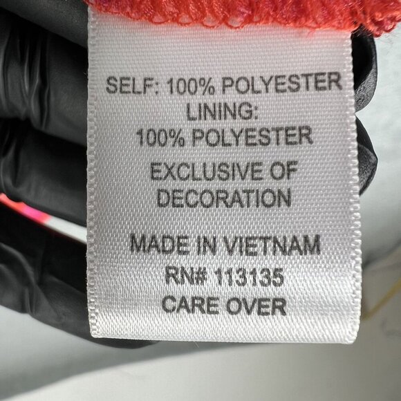 Laura Ashley New Women XL Tie Dye Chiffon Top Jeweled Artsy Blouse Hippie Groovy - Picture 13 of 16